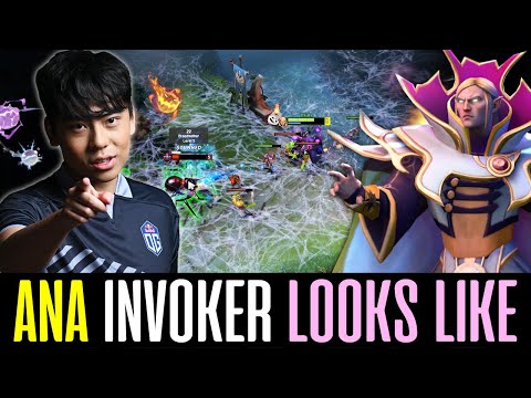 How ANA really play INVOKER - (vs. Terrifying BROODMOTHER mid) DOTA 2