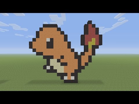 RocketZer0 - Minecraft Pixel Art - Charmander Pokemon #004