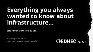 Everything you always wanted to know about infrastructure investing but never kn
