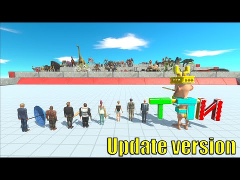 Modern humans vs every factions (update version) animal revolt battle simulator