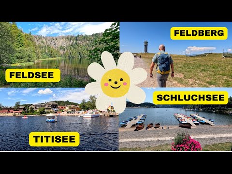 Vom Feldsee zum Feldbergturm im Hochschwarzwald  4K mit  Impressionen vom Titisee und Schluchsee