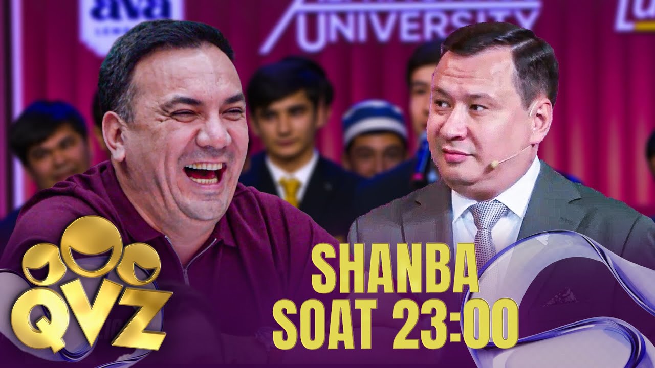 QVZ OLIY LIGA - SHANBA SOAT 23:00 ZO'RTV TELEKANALIDA O'TKAZIB YUBORMANG!