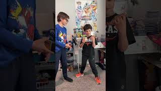 pack battle with brother #pokemon #packbattle #pokemoncards #packopenning #pokemontcg #unboxing.