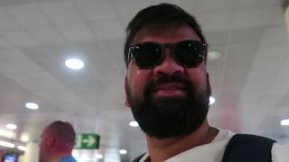 Flying home from Barcelona