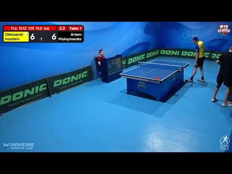 01:30 Oleksandr Ivashkin 3 - 2 Artem Maksymenko West 7 WIN CUP 10.12.2022 | TABLE TENNIS WINCUP