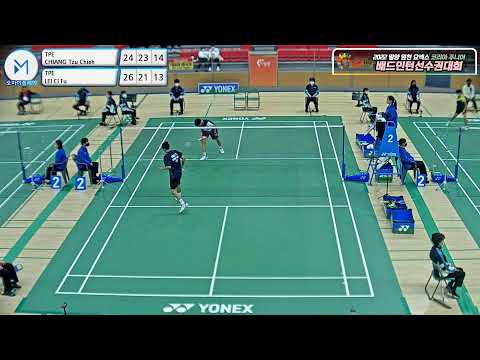 남단 MS- U17 8강 | (TPE) CHIANG Tzu Chieh vs (TPE) LEI Ci Fu[2022 밀양 원천 요넥스 코리아주니어배드민턴선수권대회]