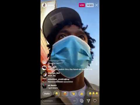 Yn jay freestyles on live #ynjay