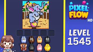 Pixel Flow Level 1545 Solution Walkthrough