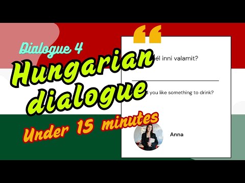 Hungarian Conversation Practice | Dialogue 4: Would you like something to drink?