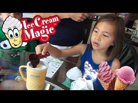 ICE CREAM MAGIC Personal Ice Cream Maker!!! Demo by EvanTubeHD
