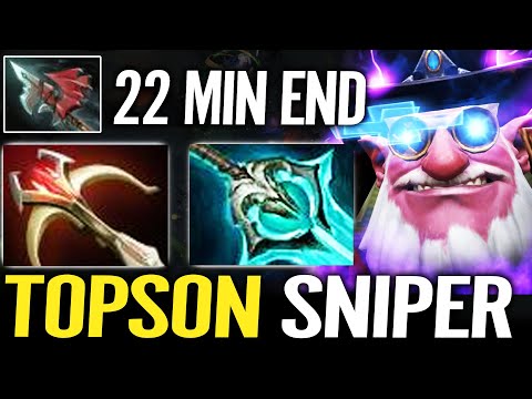 TOPSON SNIPER - Imba Shooter most Aggressive Sniper mid Dota 2