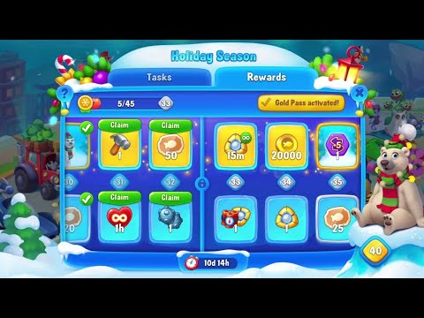 @Fishdom Win Strikes Atlantis Cup Stage 37 - 40. Holiday Season Event 32 Unlocked.