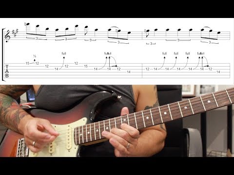 How to play ‘Pride And Joy’ by Stevie Ray Vaughn Guitar Solo Lesson w/tabs