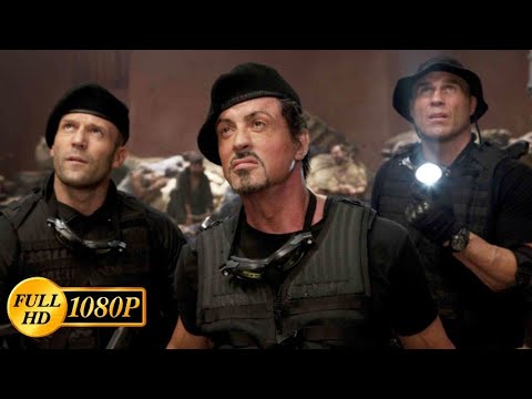 Sylvester Stallone, Jason Statham and psychopath Dolph Lundgren fight pirates / The Expendables