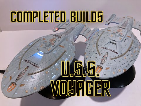 FINAL USS Voyager Double Build - Decals and Comparisons with other 1: 1000 ships!