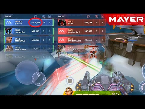 Epic 4v4 Battle |  Shadow 1 mil dmg 😲 | Mech Arena