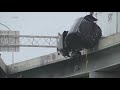 Truck Driver Calls 911 While Dangling Off A Bridge