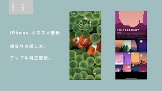⚡️【iOS16】自分だけのかっこいいホーム画面にしよう！アップル純正の壁紙を入手する方法！#shorts  #iphone14 #ios16