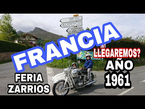 Vamos 👨👩👦 a FRANCIA en SIDECAR de 1961🛠️ Mercadillo recambio y motos clásicas Espelette BMW R69S