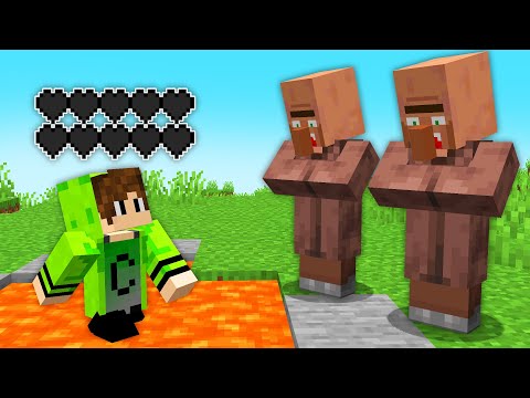 ENGANEI VILLAGERS SEM CORAÇÃO no Minecraft!