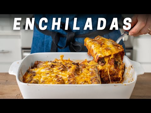 Brian Lagerstrom's Shredded Chuck Roast Enchiladas with Homemade Roja Sauce and Lime Crema