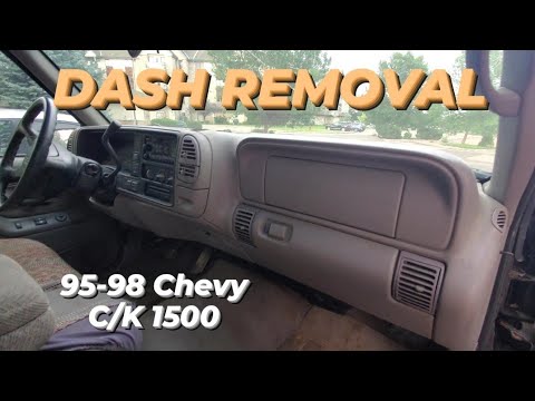 Dash Removal Chevy GMC Truck 1995 1996 1997 1998