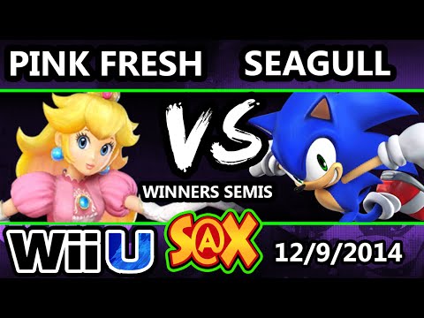S@X - Pink Fresh (Peach) Vs. VGz | Seagull (sonic) SSB4 Winners Semis - Smash For Wii U