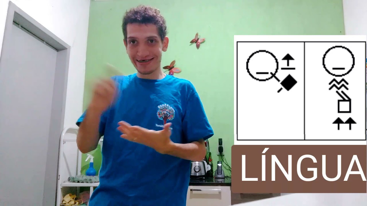 LÍNGUA ( meio de comunicação ) - SINAL EM LIBRAS