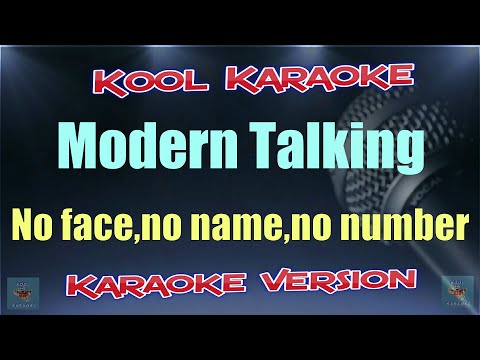 Modern Talking - No face, no name, no number (karaoke version) VT