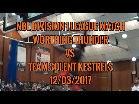 Worthing Thunder vs Team Solent Kestrels - 12/03/2017 - NBL Division 1 League Match