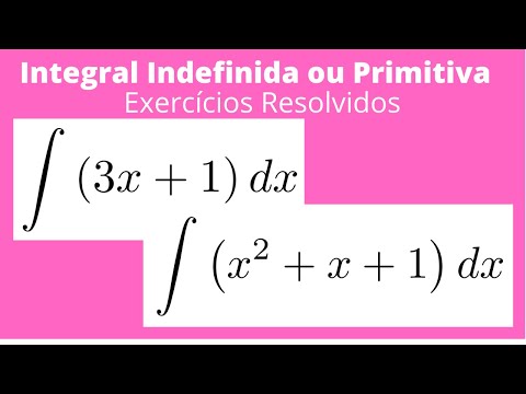 INTEGRAL INDEFINIDA OU PRIMITIVA - CÁLCULO 1