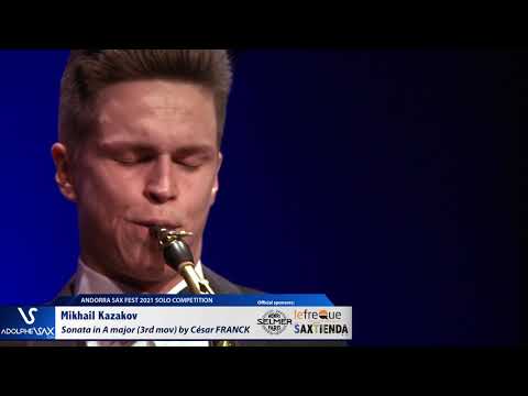 Mikhail Kazakov plays Sonata in A major for Violin and Piano 3rd Mov by César FRANCK