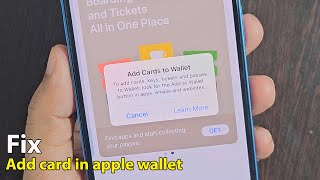 Fix unable to add card in apple wallet