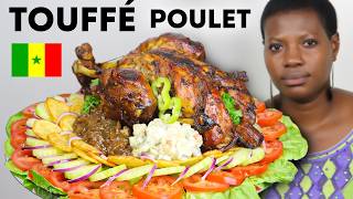 POULET FRIT à la SÉNÉGALAISE 🇸🇳 TOUFFÉ GUINAR (Sauce Oignon, Crudités, Frites)