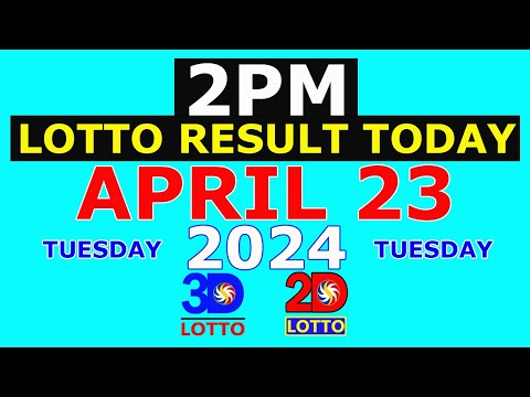 Lotto Result Today 2pm April 23 2024 (PCSO)