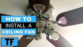 Harbor Breeze Ceiling Fan From Lowes Installation Steps (DIY How To Replace Old Fan)