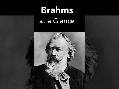Brahms at a Glance | 40 seconds, 8 pieces you should know #Shorts