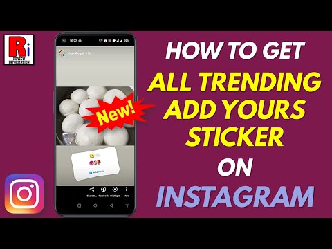 How to Get All The Trending Add Yours Sticker on Instagram (New)