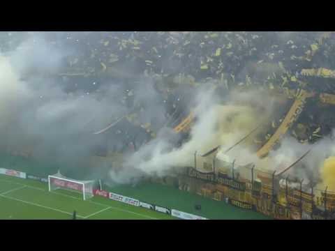 "Recibimiento de la hinchada de Peñarol ante Plaza en el CDS" Barra: Barra Amsterdam • Club: Peñarol • País: Uruguay