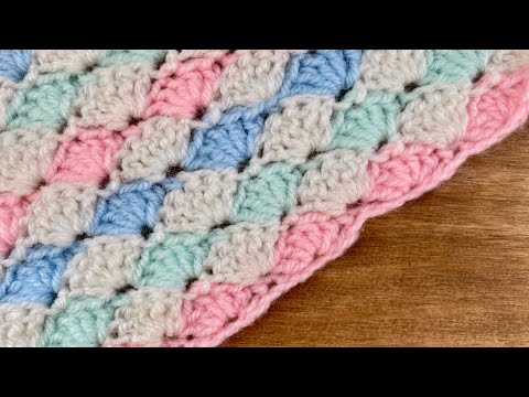 How to - Crochet Solid fill shell stitch