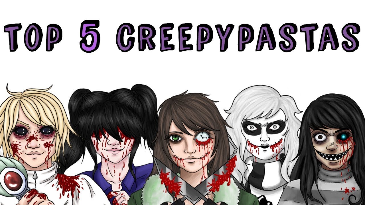 TOP 5 CREEPYPASTA FEMENINOS (JUDGE ANGELS) (LULÚ) (ZERO) (VAILLY EVANS) (CLOCKWORK) | Draw My Life