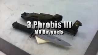 preview picture of video '3 Phrobis III M-9 Bayonets with Scabbards on GovLiquidation.com'
