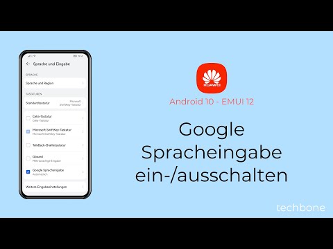 Google-Spracheingabe einschalten oder ausschalten - Huawei [Android 10 - EMUI 12]