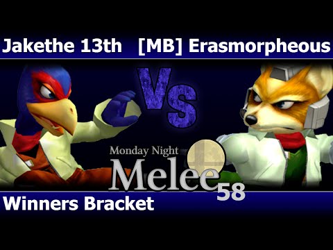 MNM 58 Melee - JakeThe13th (Falco) vs [MB] Erasmorpheous (Fox) - Winners Bracket