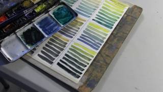 Mixing colours for watercolour painting with Alek Krylow