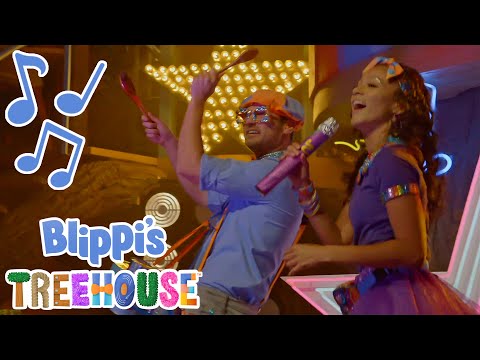 Blippi and Meekah Rock Out! | BLIPPI'S TREEHOUSE | Educational Songs For Kids