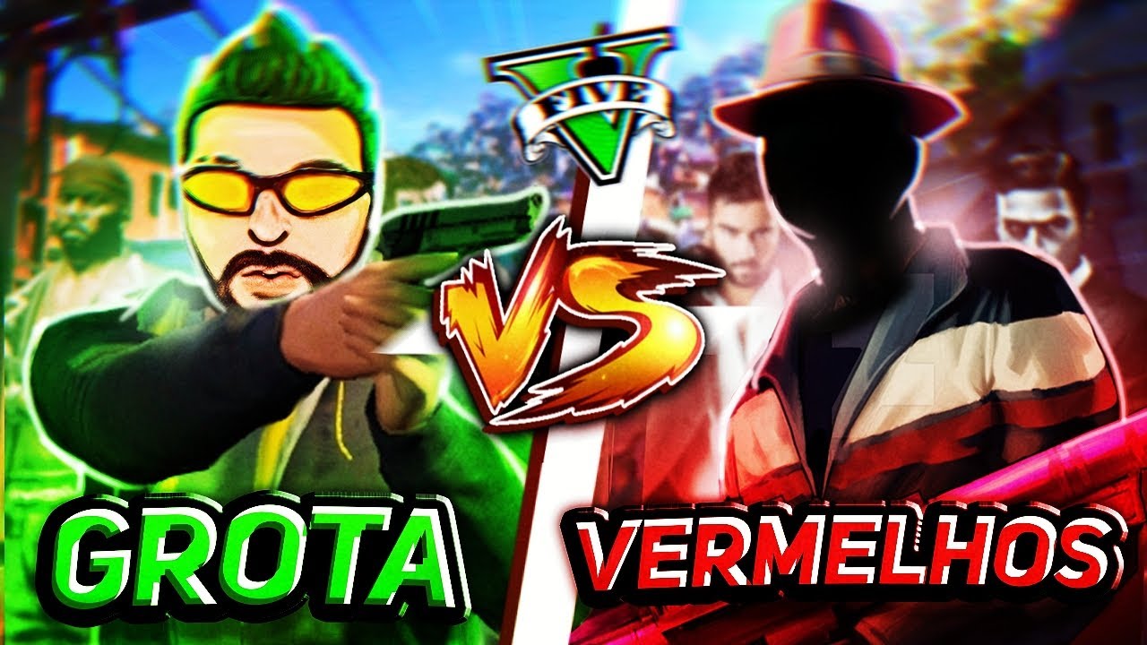 INVADINDO A FAVELA DOS VERMELHOS! (GROTA X MV) GTA RP