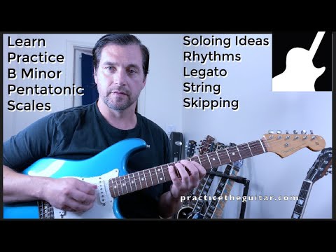 How To Play And PRACTICE The Minor Pentatonic Scale- LESSON Minor Pentatonic Scale All 5 Positions