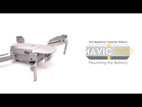DJI Beginner Tutorial Videos - Mavic Proâ€“ Mounting the Battery