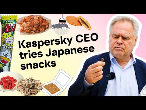 Eat or pass? Kaspersky CEO tries Japanese snacks